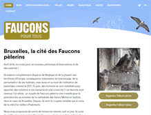 Tablet Screenshot of fauconspelerins.be